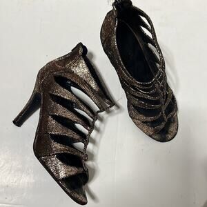 LANE‎ BRYANT SNAKESKIN PRINT STELLITOS SIZE 10W